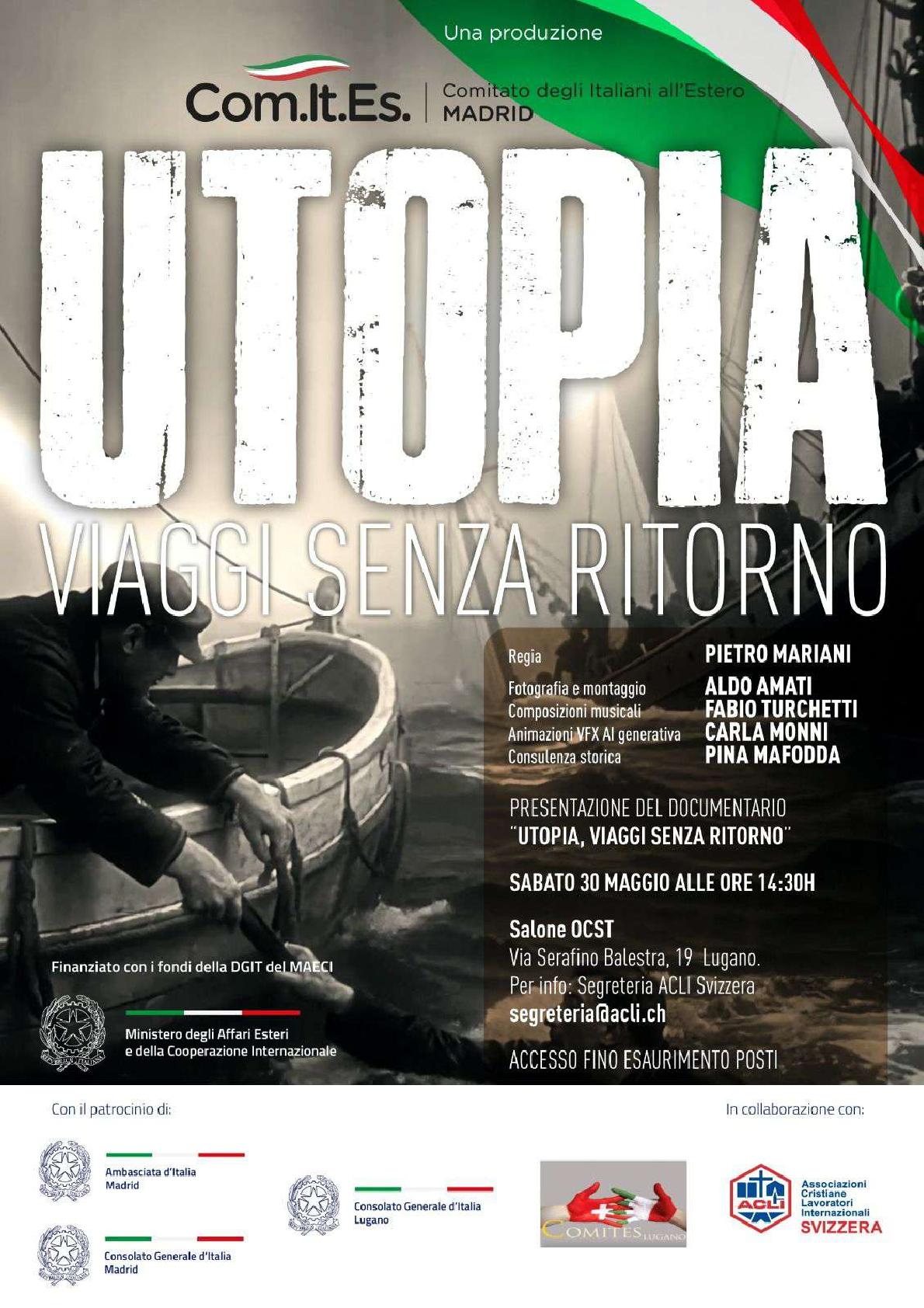 Presentazione del documentario UTOPIA, VIAGGI SENZA RITORNO-1